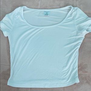 Plain White Crop Top